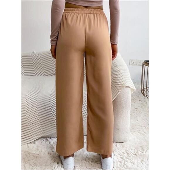 Wide Leg Drawstring Casual Pants - Picture 5 of 8